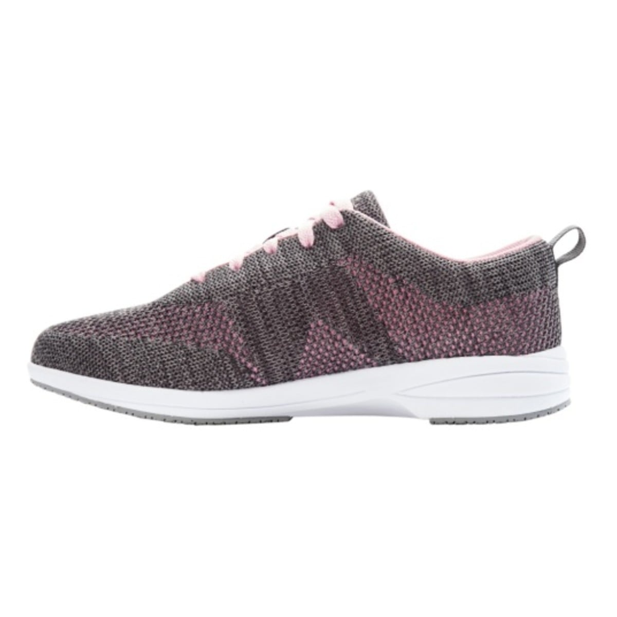 Propet Washable Walker Evolution Women's Lace Up Comfort Sneakers - Grey/Pink - View 3