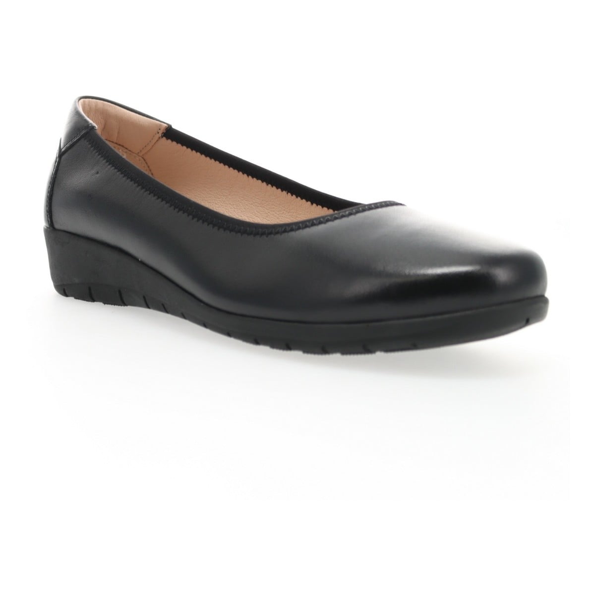 Propet Yara Women's Leather Slip On Flats - All Black - View 1