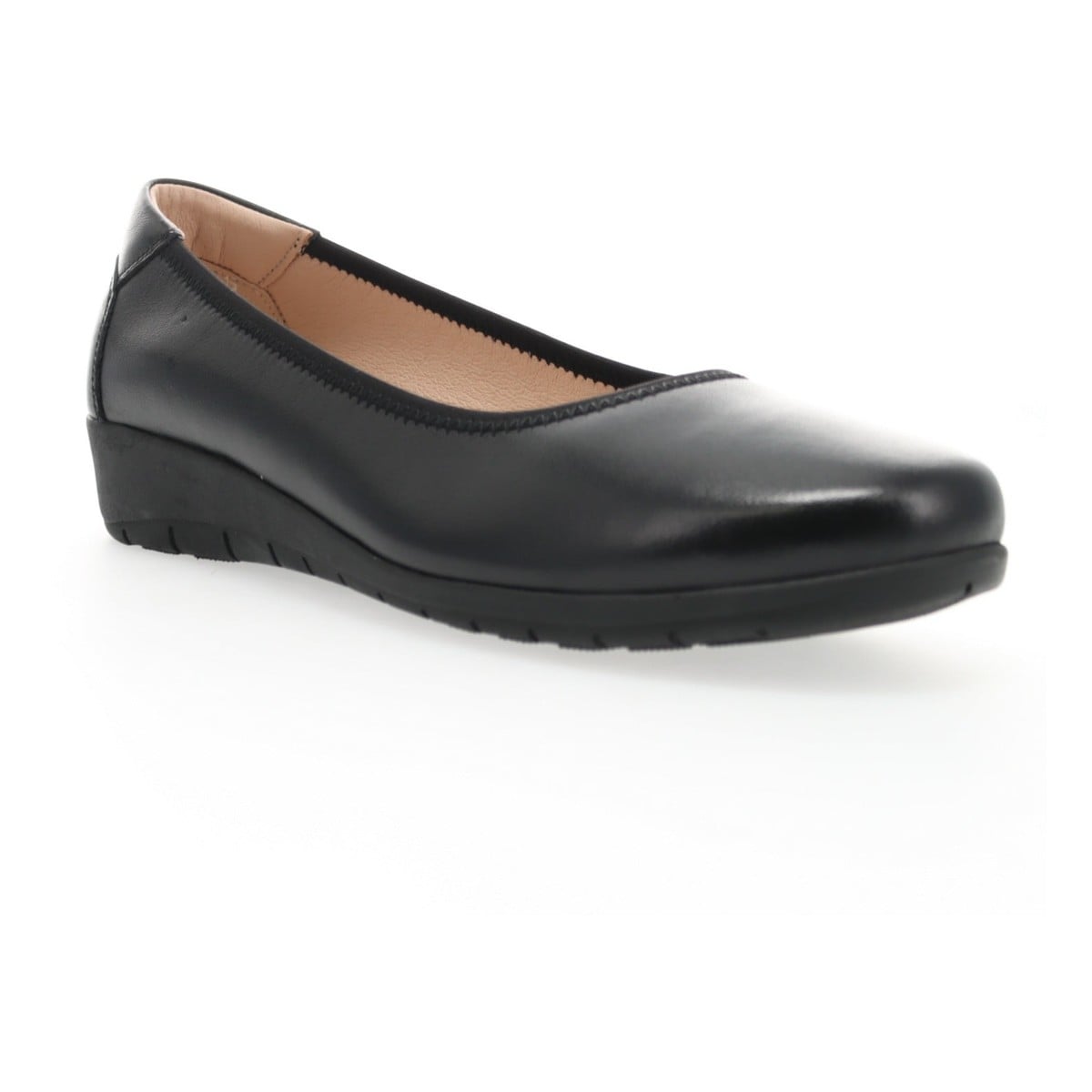 Propet Yara Women's Leather Slip On Flats - All Black - View 2