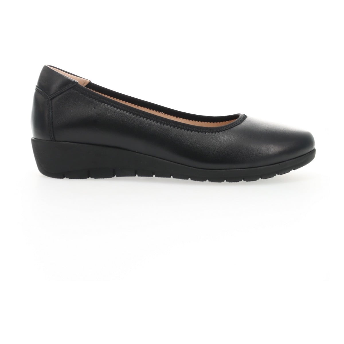 Propet Yara Women's Leather Slip On Flats - All Black - View 5