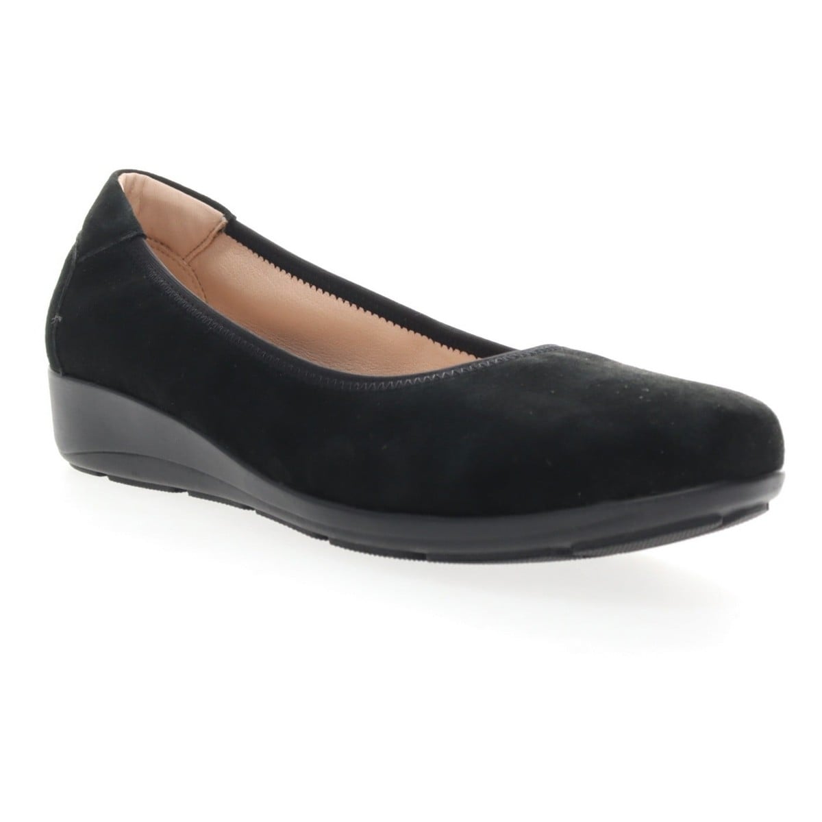 Propet Yara Women's Leather Slip On Flats - Black Suede - View 2