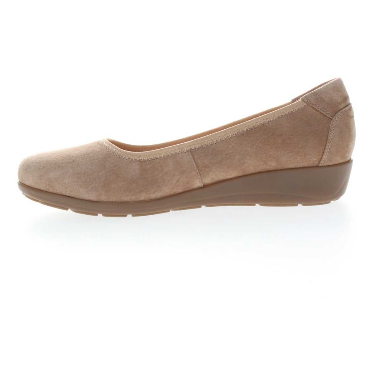 Propet Yara Women's Leather Slip On Flats - Natural Buff Suede - View 4