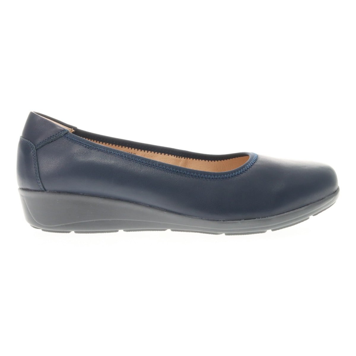 Propet Yara Women's Leather Slip On Flats - Navy - View 5