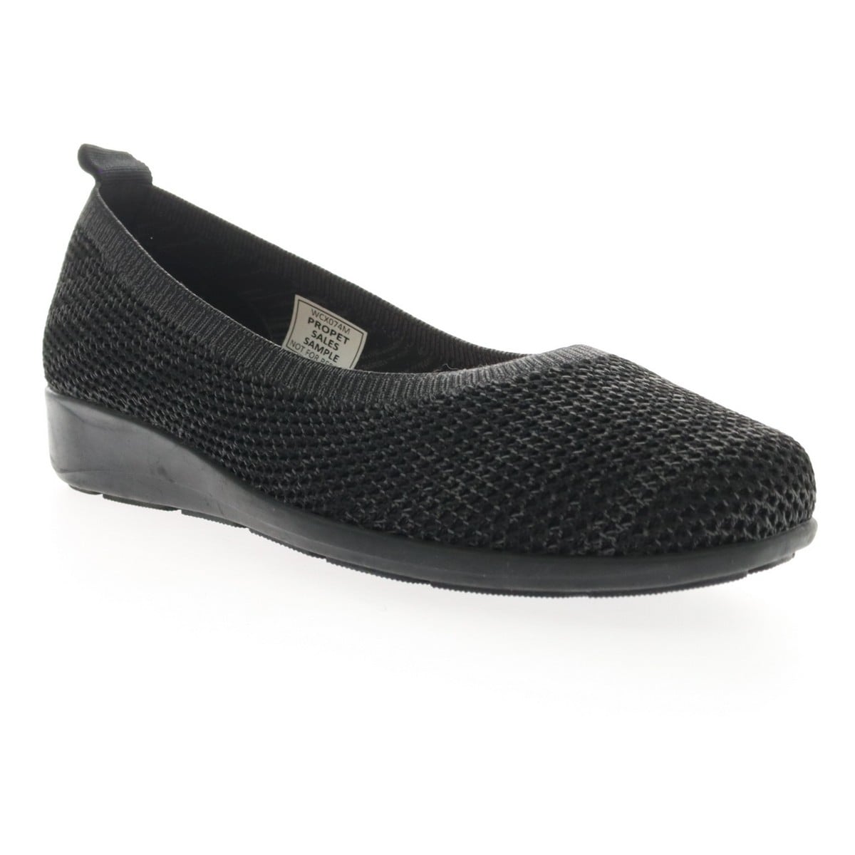 Propet Yen Women's Casual Skimmer with Wedge Heel - Black - View 1