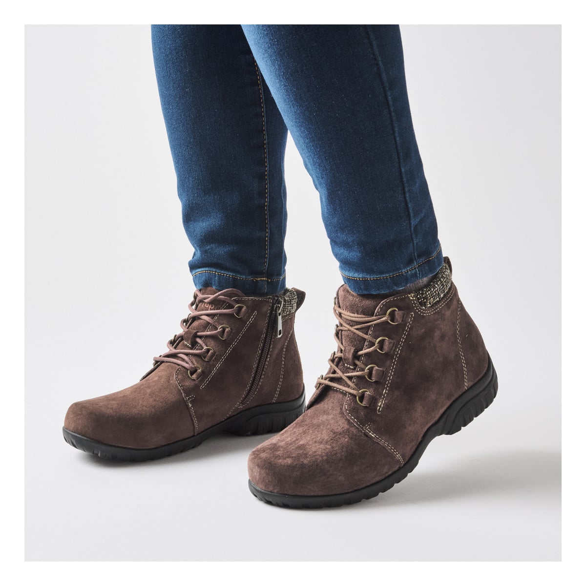 Propet Delaney - Boots - Women's Comfort Boots - Brown Suede - View 8