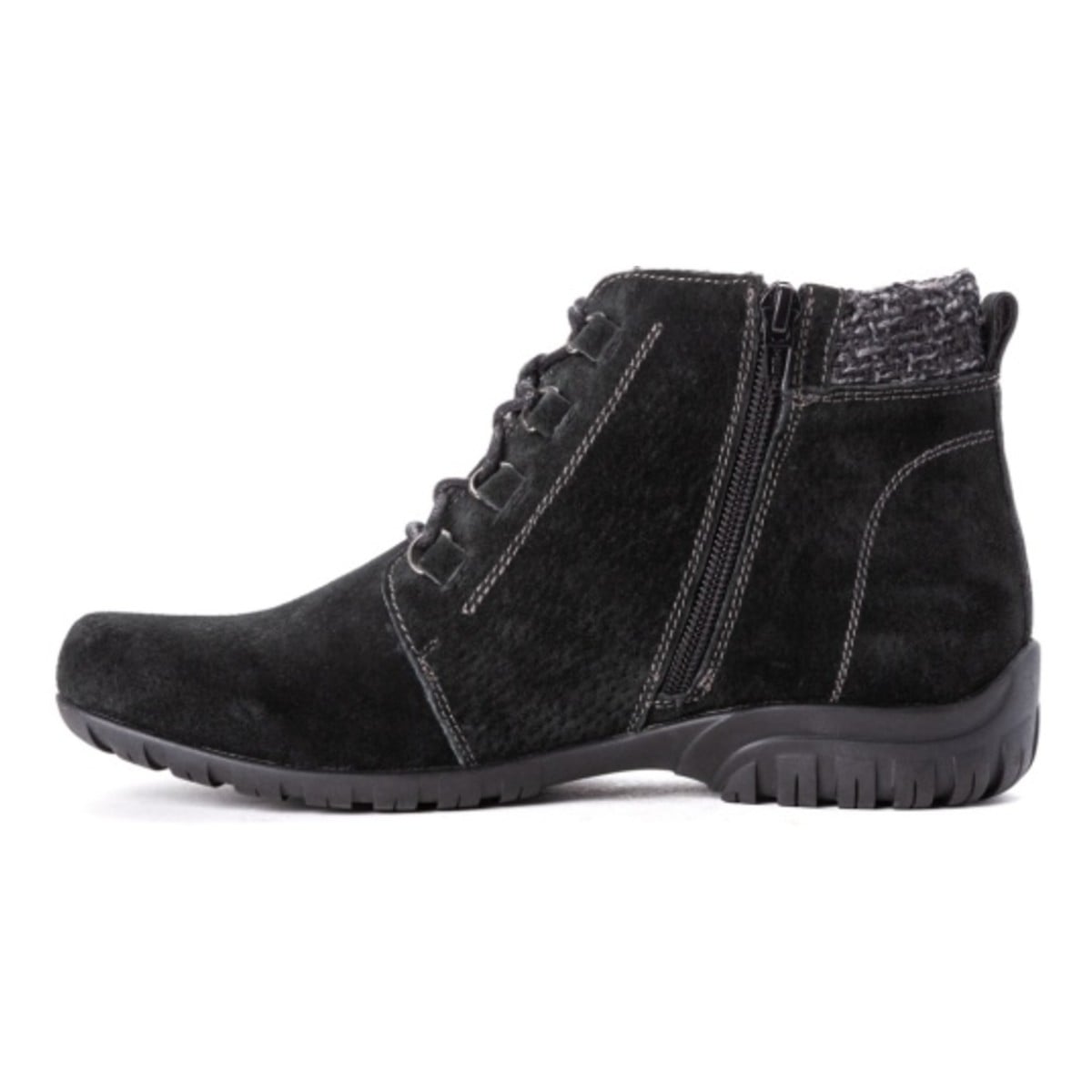 Propet Delaney - Boots - Women's Comfort Boots - Black Suede - View 6