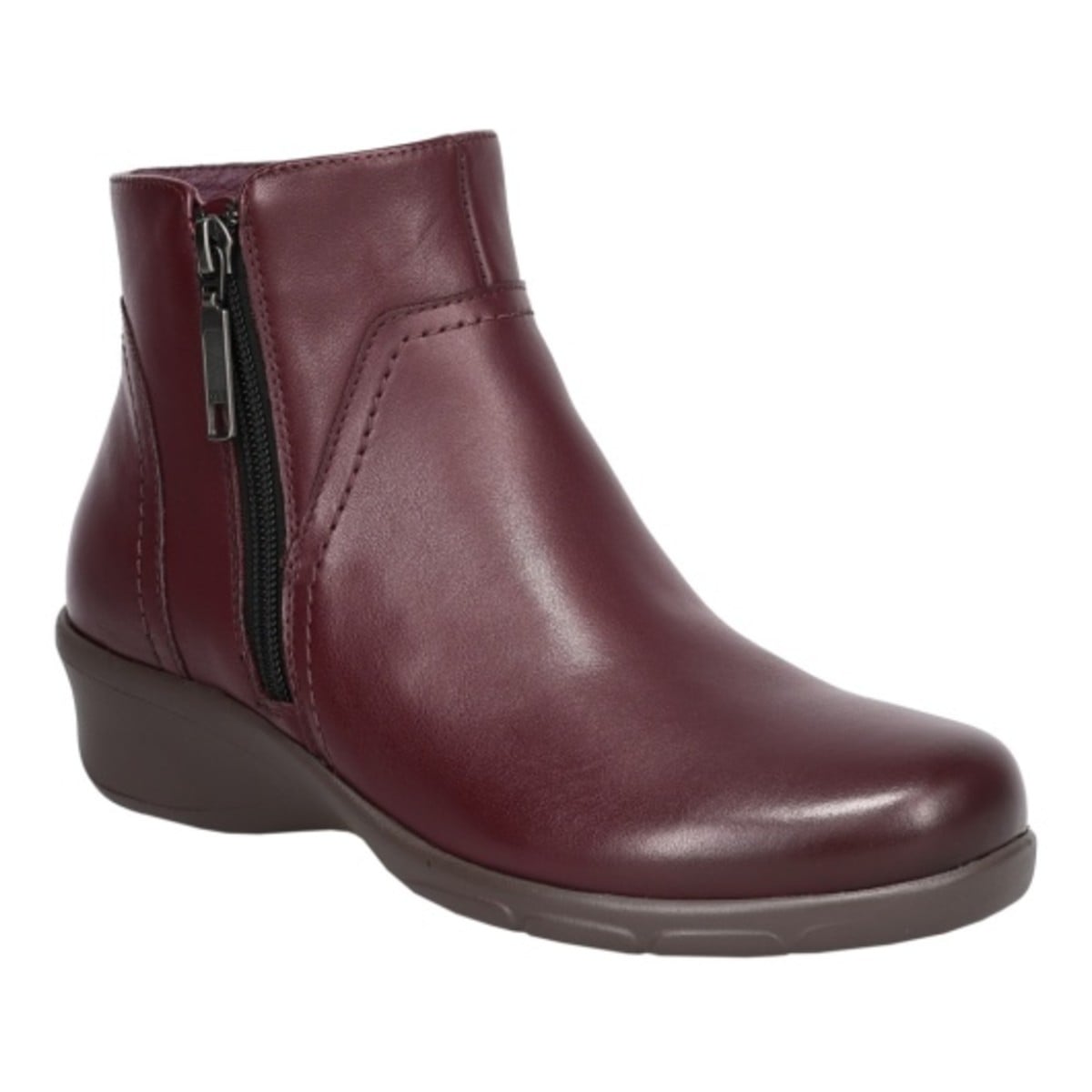 Propet Waverly Women's Comfort Wedge Boots - Port - View 3