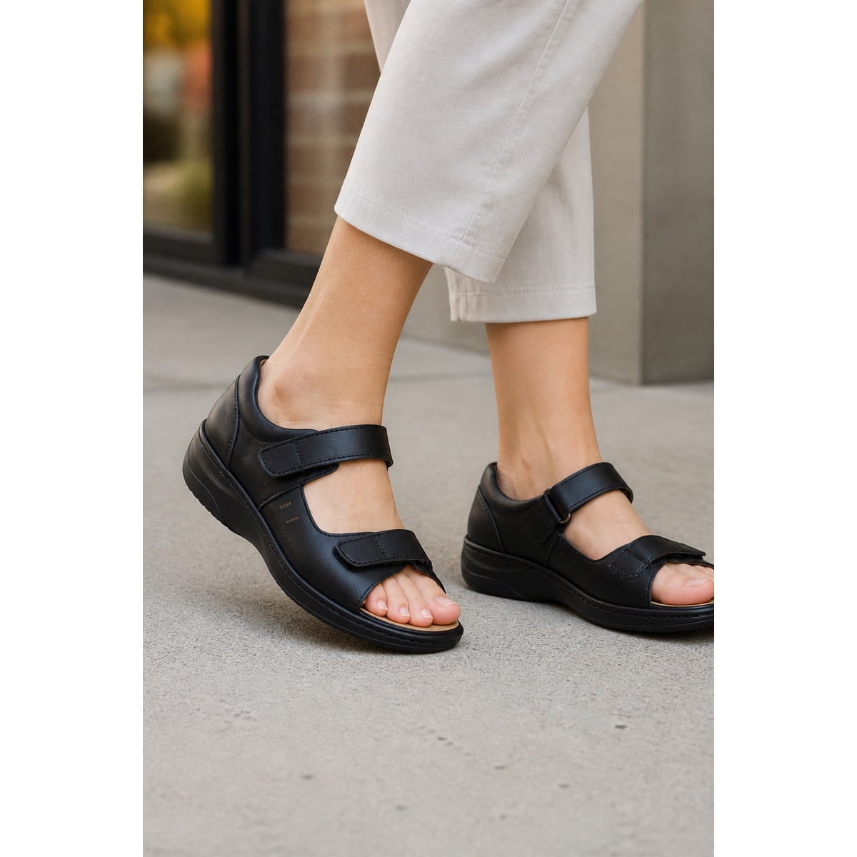 Propet Gemma Women's Sandals - Black - Lifestyle