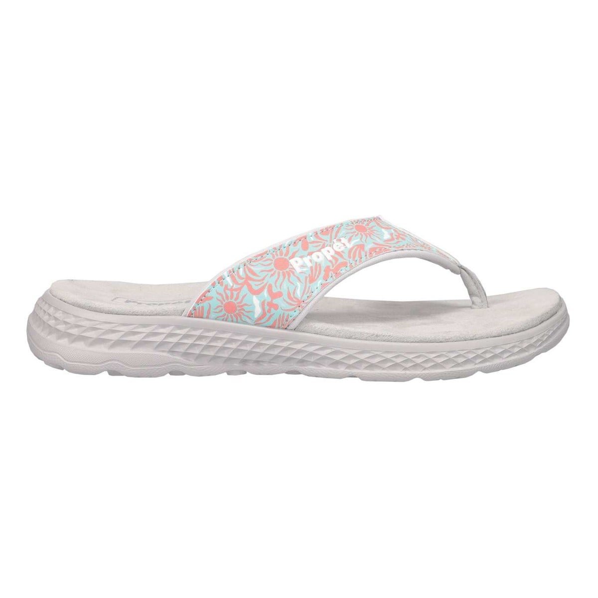 Propet TravelActiv FT Women's Lightweight Thong Sandals - Coral Summer - View 1