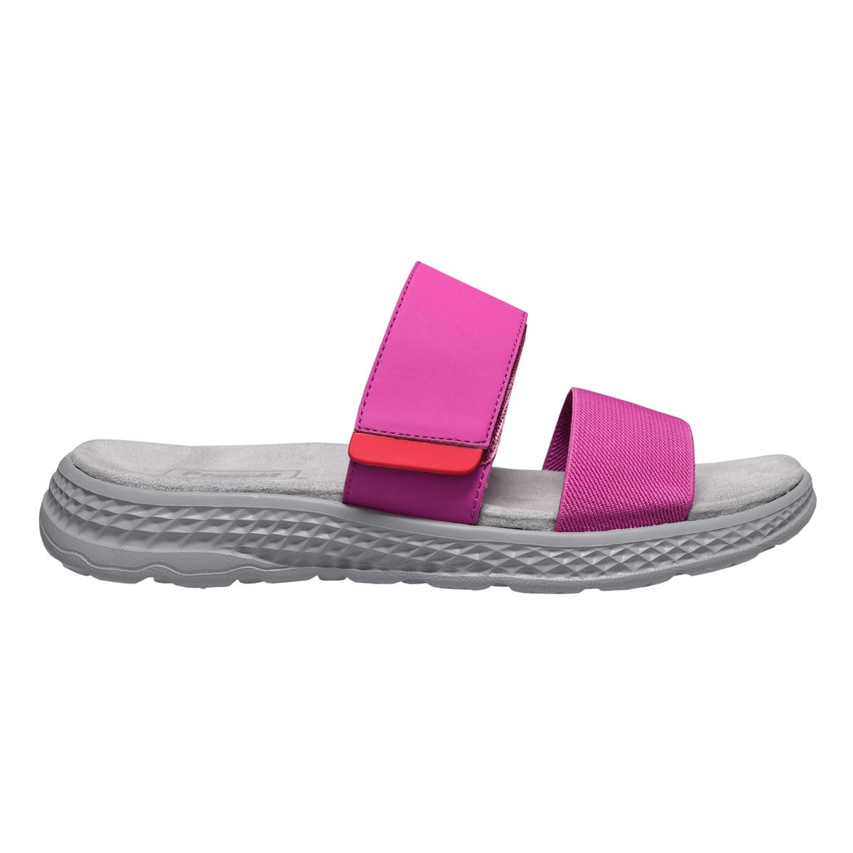 Propet TravelActiv Allegra Slide Women's Sandals - Grey/Fuchsia - View 1