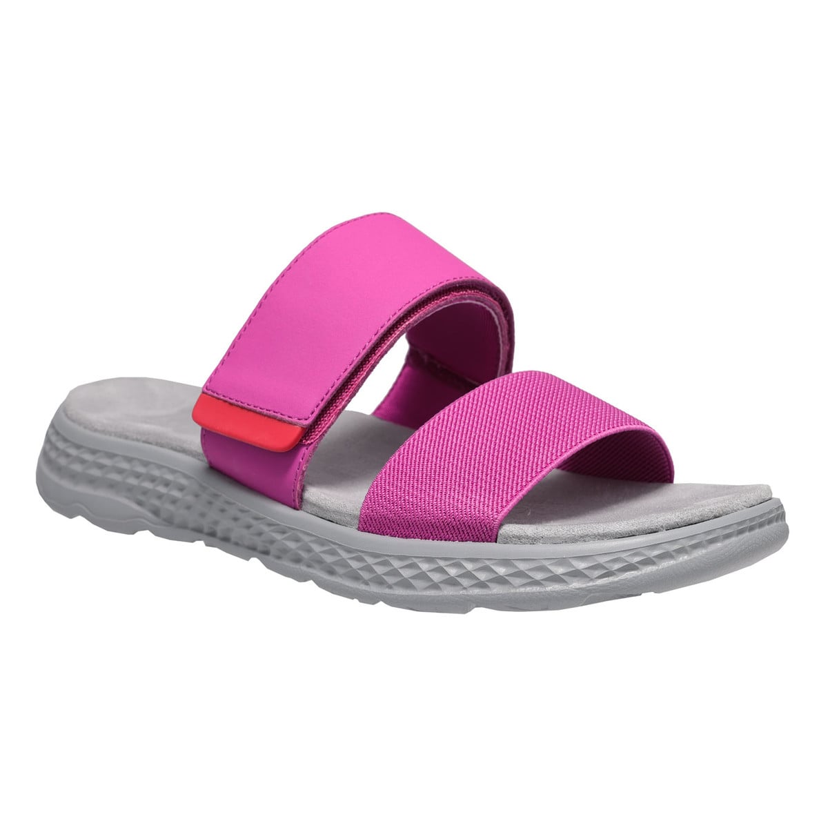 Propet TravelActiv Allegra Slide Women's Sandals - Grey/Fuchsia - View 2