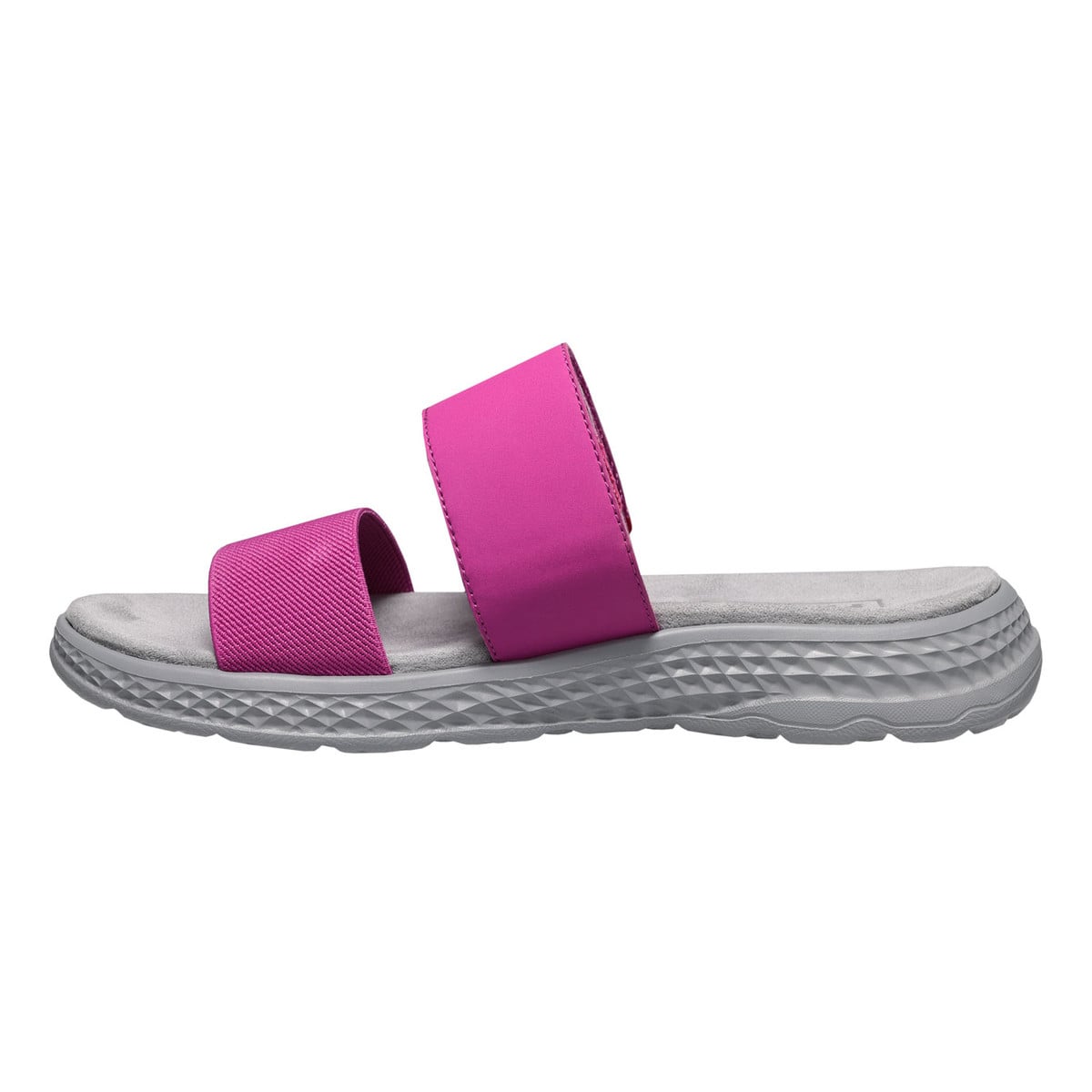 Propet TravelActiv Allegra Slide Women's Sandals - Grey/Fuchsia - View 3