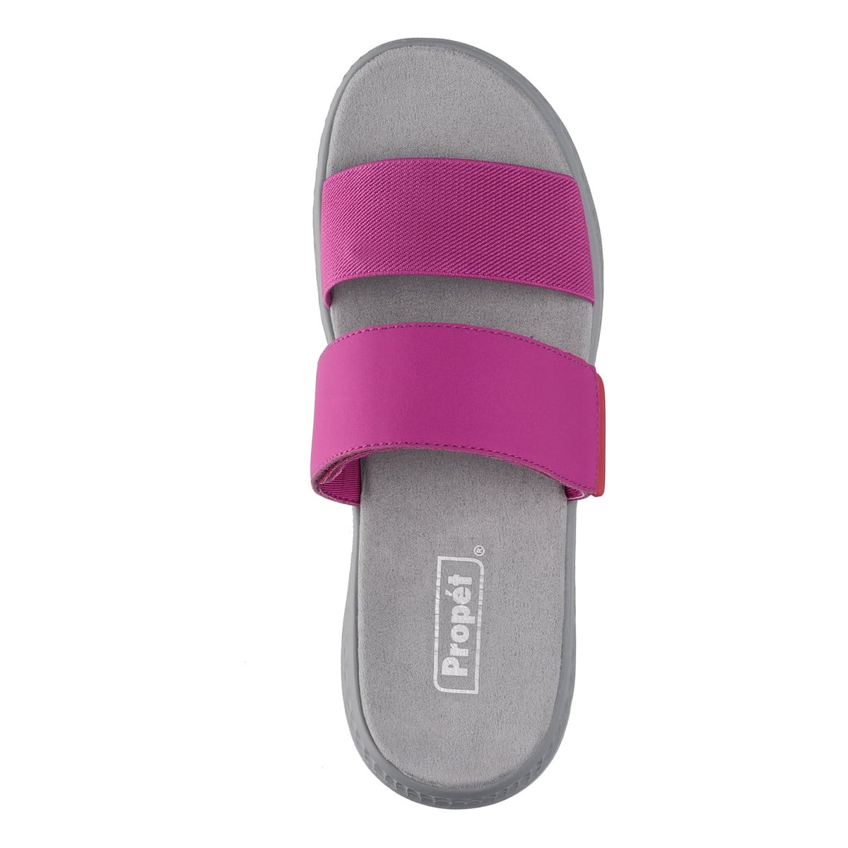 Propet TravelActiv Allegra Slide Women's Sandals - Grey/Fuchsia - View 5