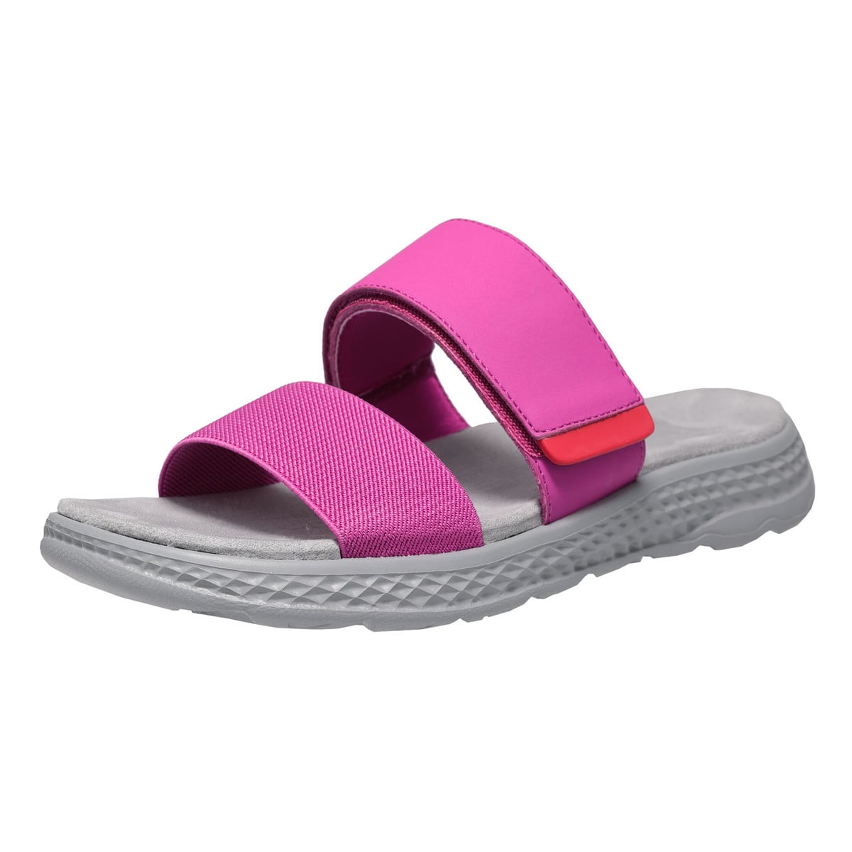 Propet TravelActiv Allegra Slide Women's Sandals - Grey/Fuchsia - View 6