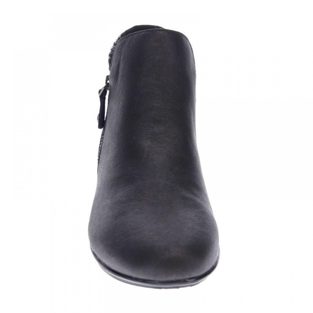 Revere Damascus Women's Comfort Bootie - bootie Onyx/Black Lizard