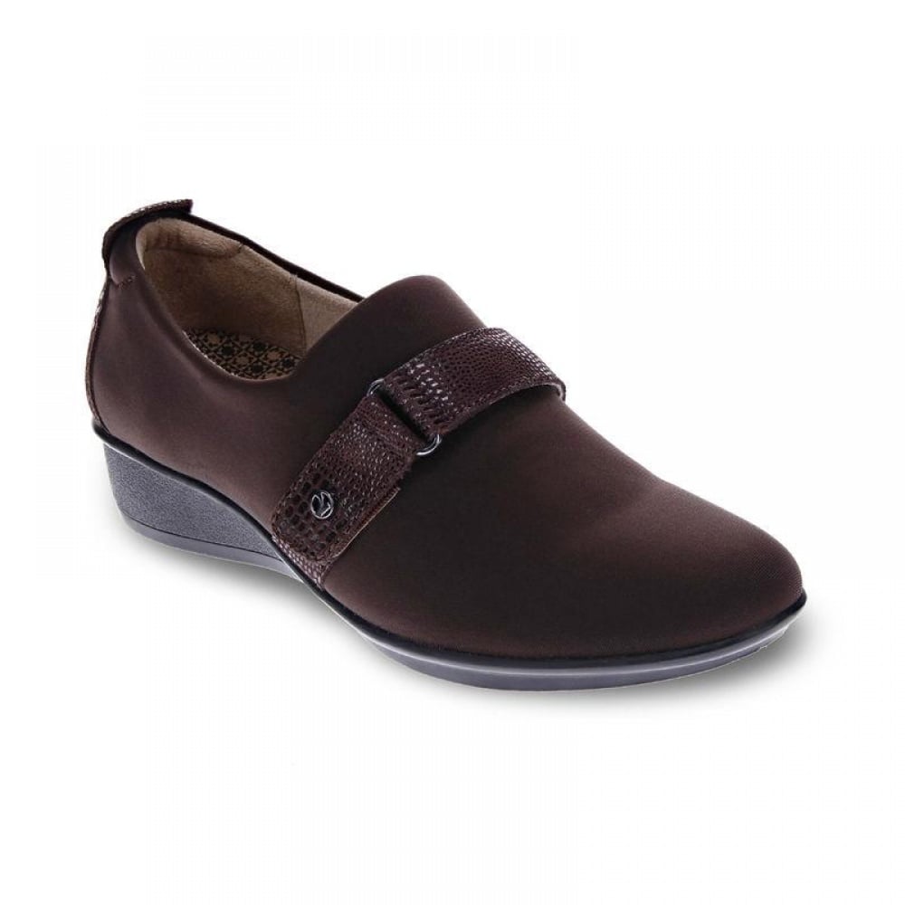 Revere Genoa Stretch Loafer - Women's - Espresso - Angle