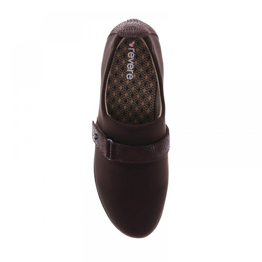 Revere Genoa Stretch Loafer - Women's - Espresso - Overhead