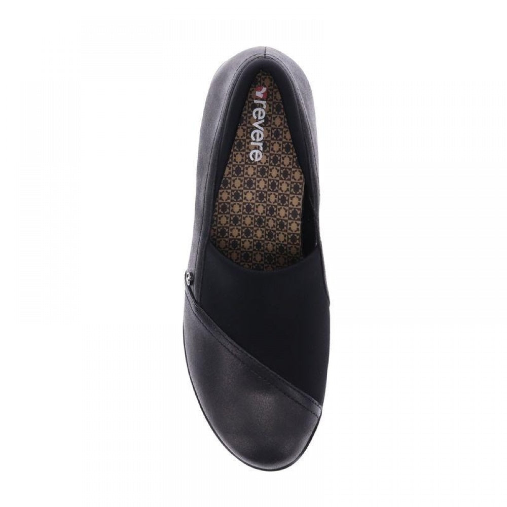 Revere Naples Stretch Loafer - Women's - Onyx - Overhead