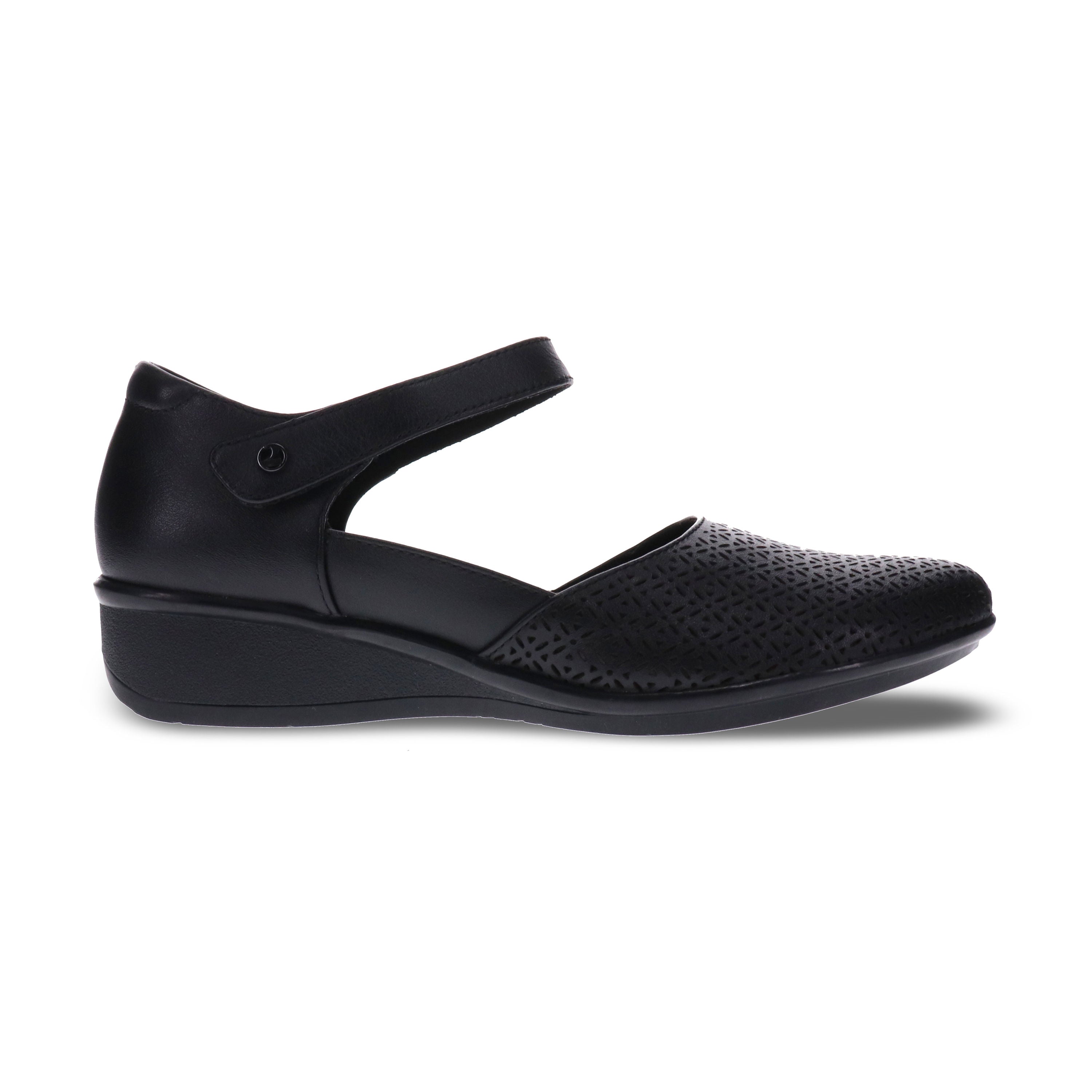 Revere Osaka Leather Mary Jane Shoes - Women's - Black - Side