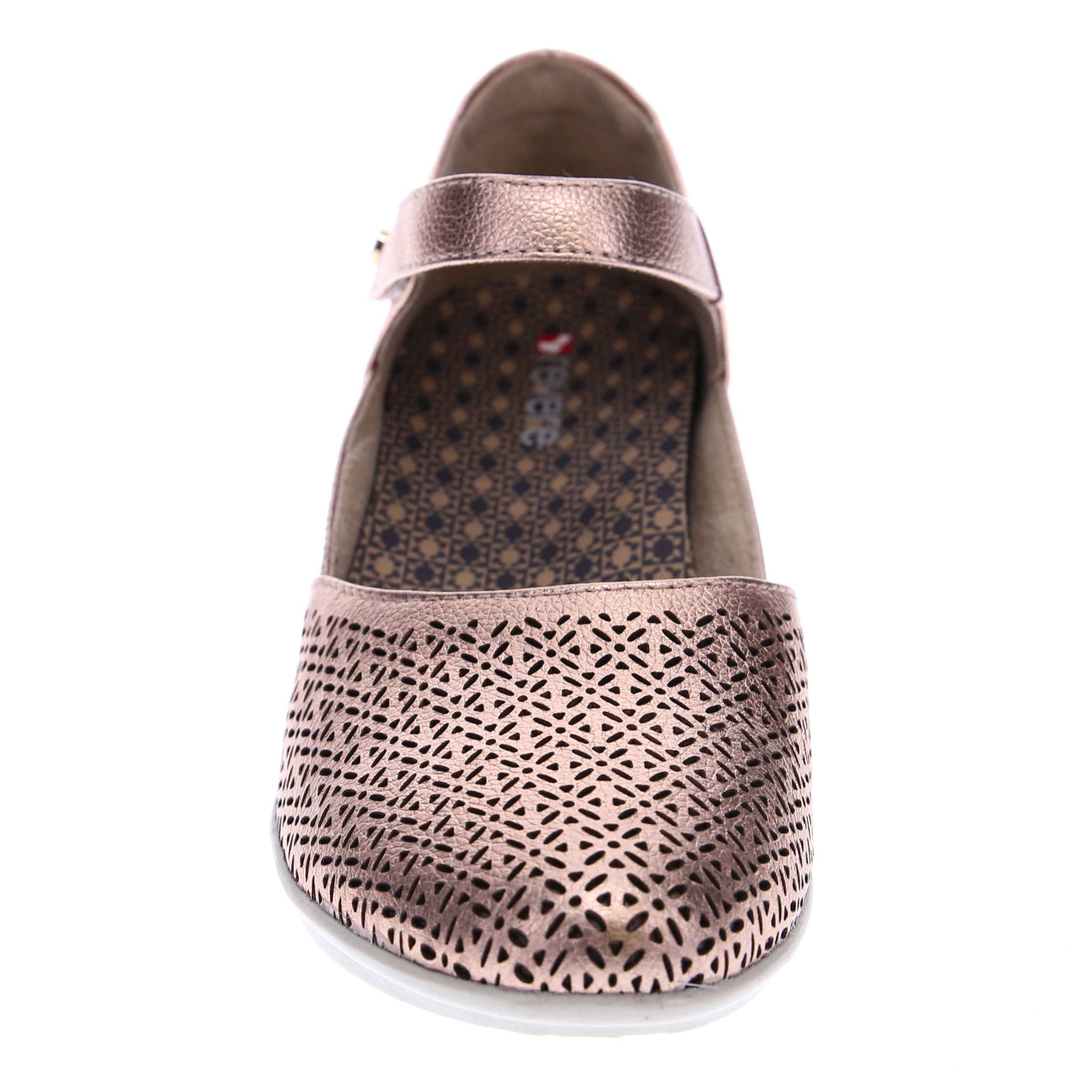 Revere Osaka Leather Mary Jane Shoes - Women's - Rose - Front