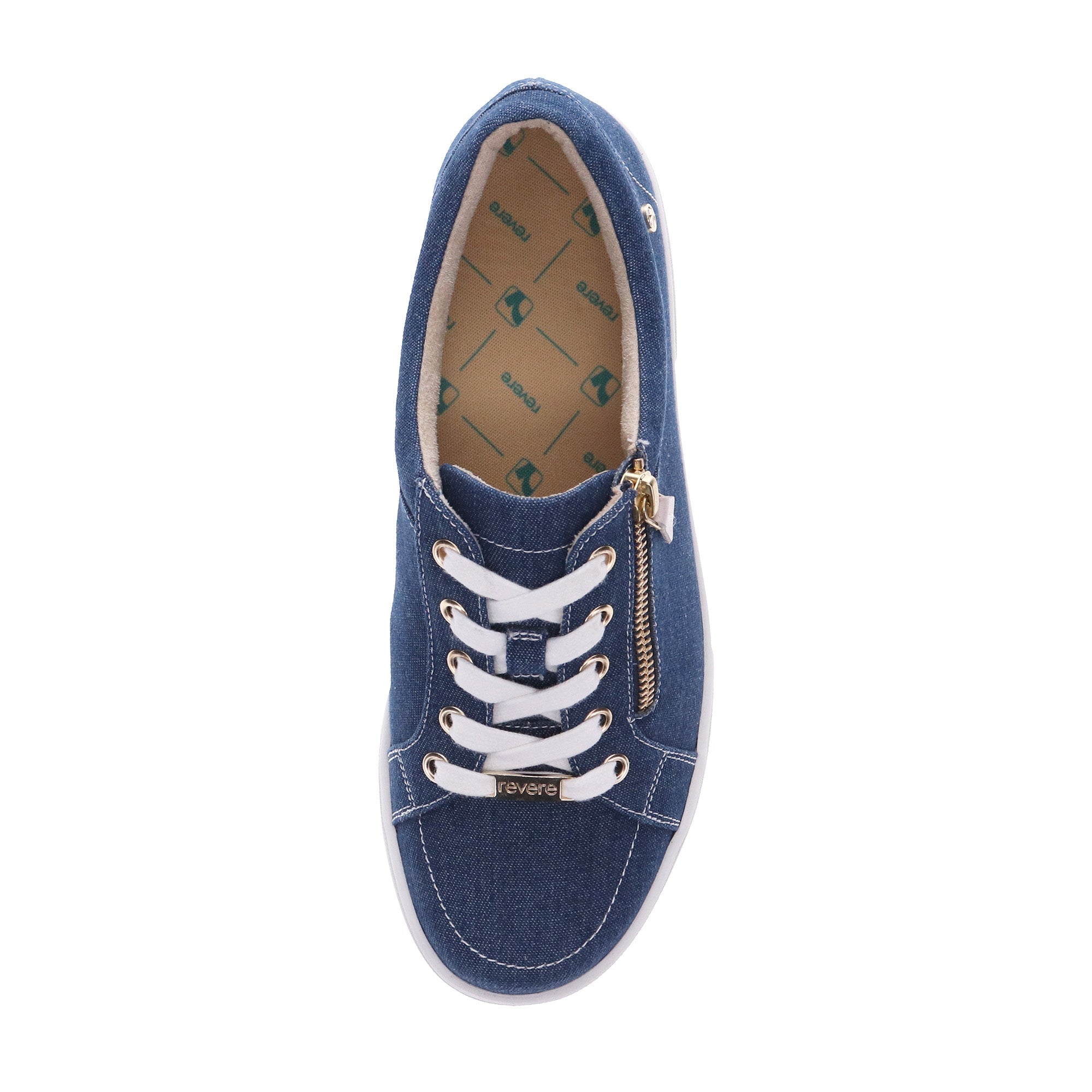 Revere Ripon Canvas Sneakers - Women's - Ocean - Overhead