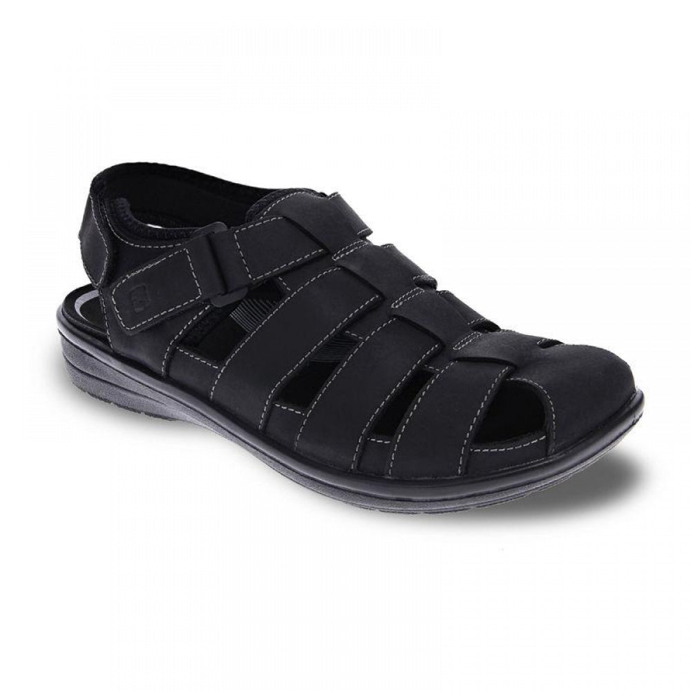 Revere Amsterdam Fisherman Sandal - Women's - Black - Angle