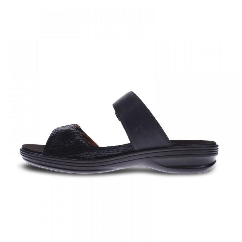 Revere Calais Slide - Women's - Black Lizard - Side 2