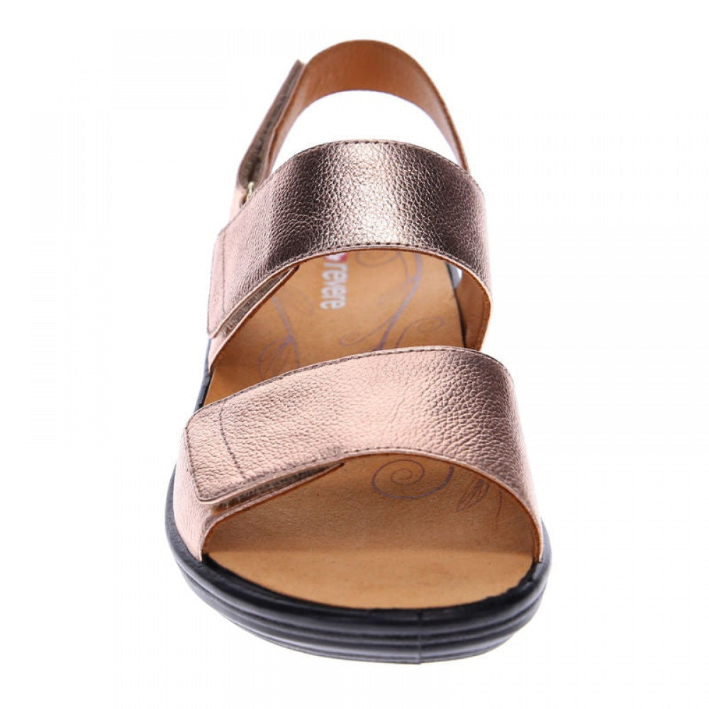 Revere Como Back Strap Leather Sandalsl - Women's - Rose - Front