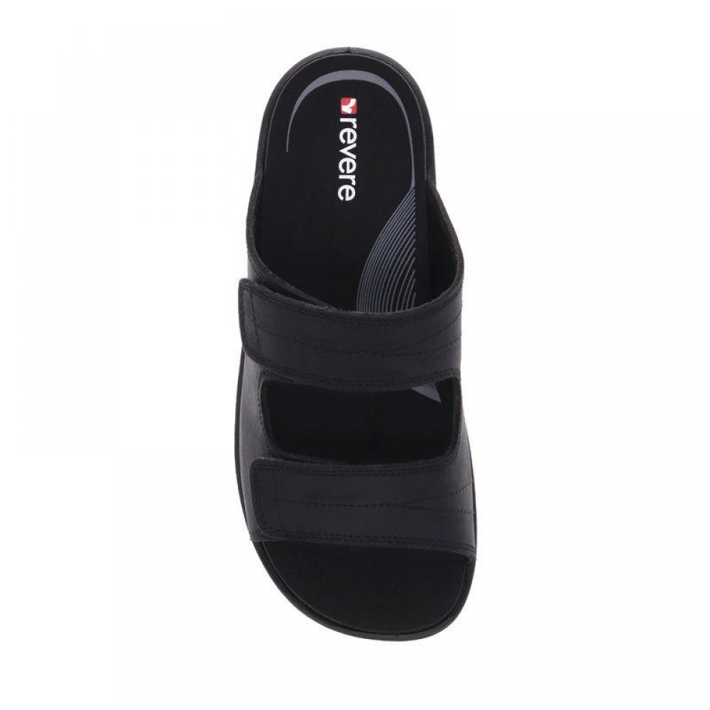 Revere Durban Slide Sandal - Men's - Black - Overhead