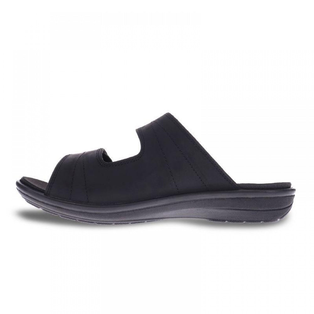 Revere Durban Slide Sandal - Men's - Black - Side 2