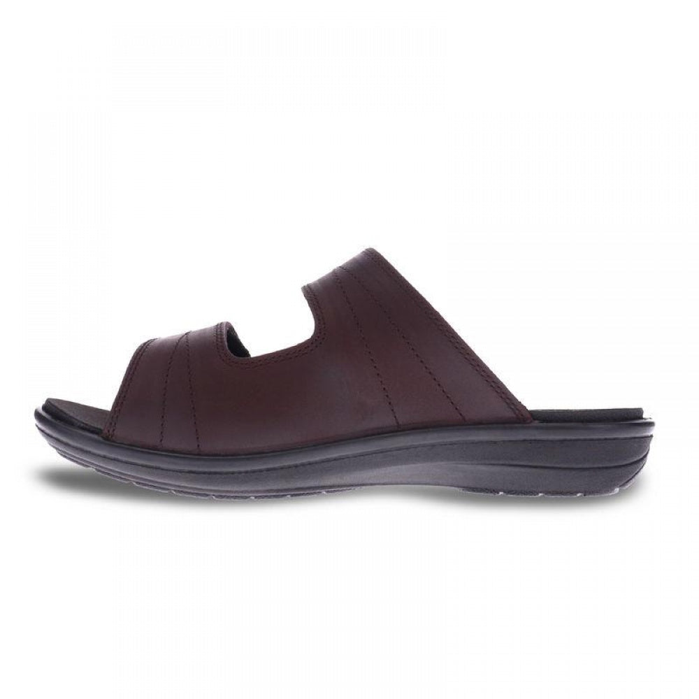 Revere Durban Slide Sandal - Men's - Whiskey - Side 2