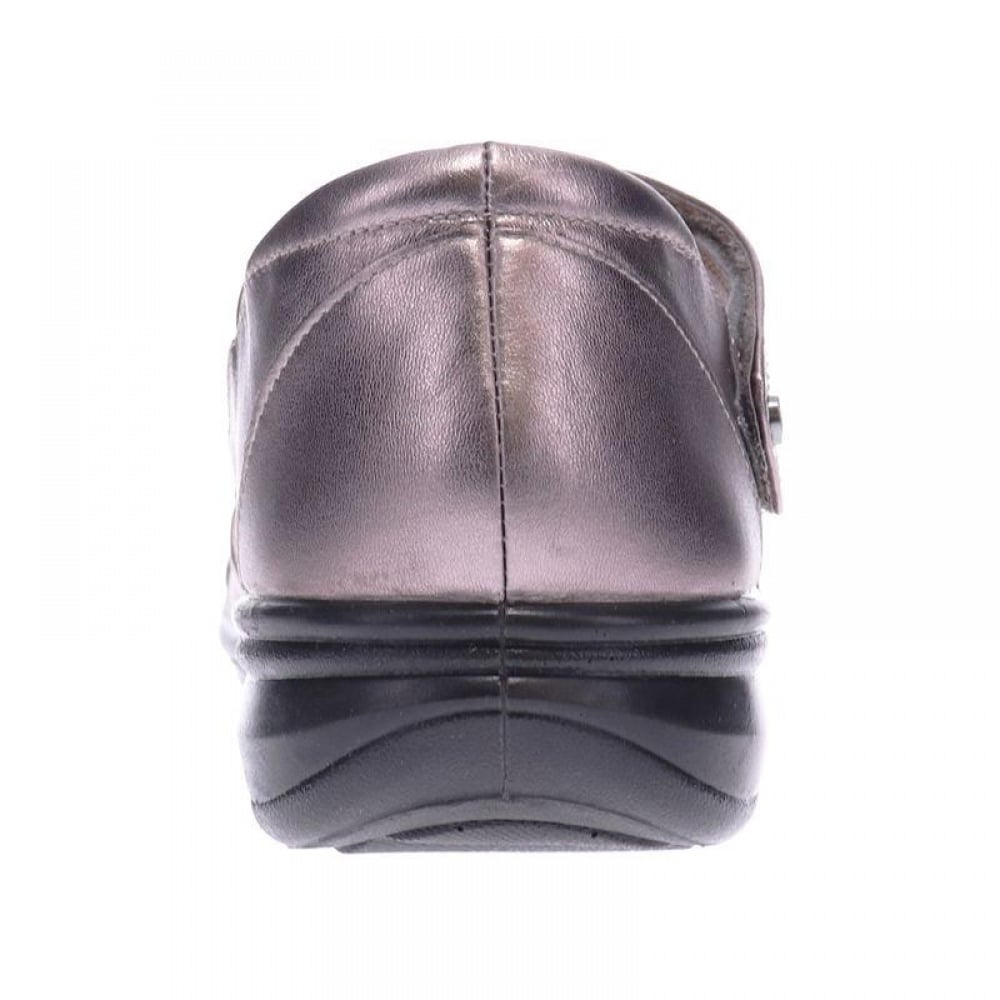 Revere Geneva Closed Heel Sandal - Women's - Gunmetal - Rear