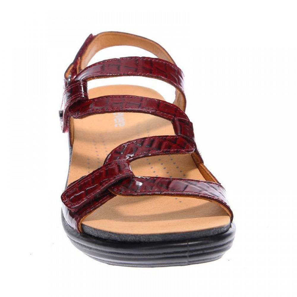 Revere Miami Back Strap Sandal - Women's - Red Croc - Front