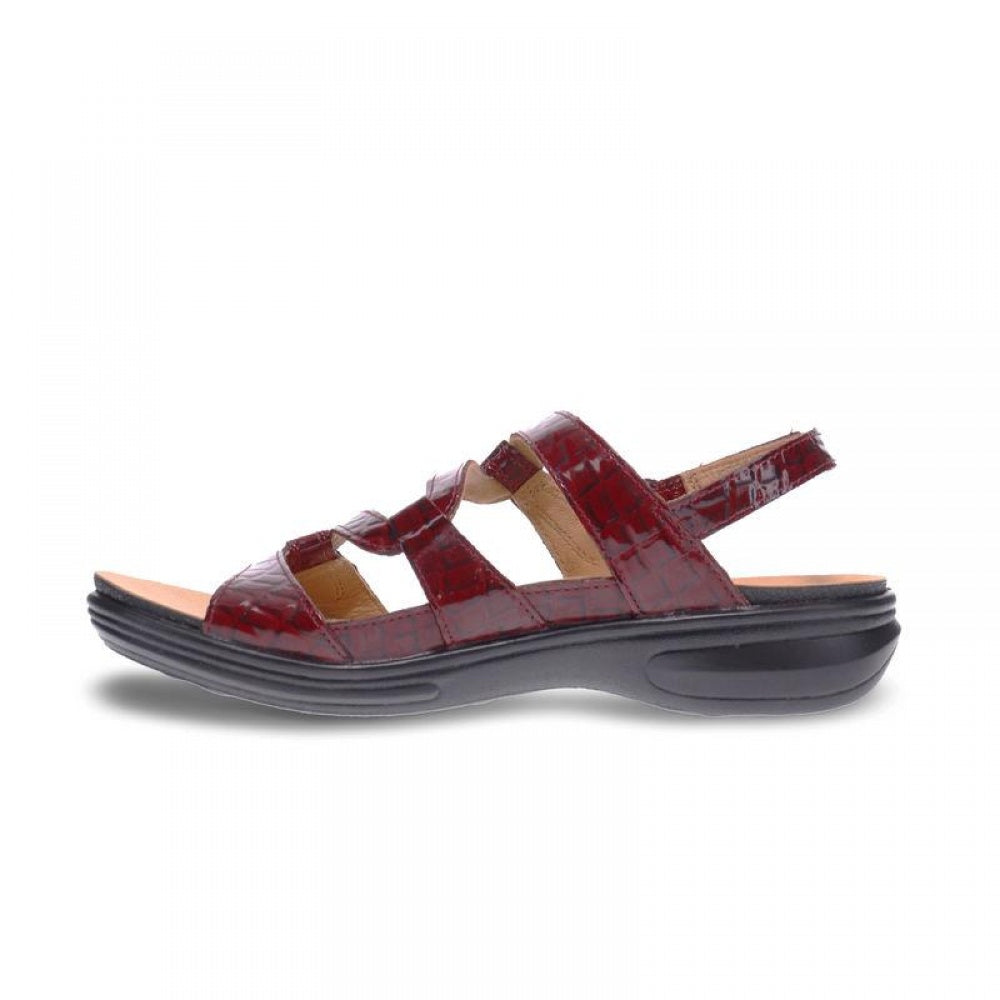 Revere Miami Back Strap Sandal - Women's - Red Croc - Side 2