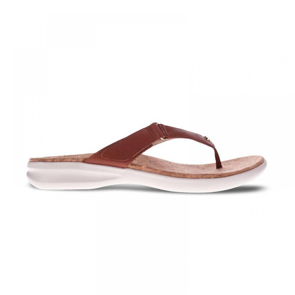 Revere Napoli Flip Flop - Women's - Cognac - Side
