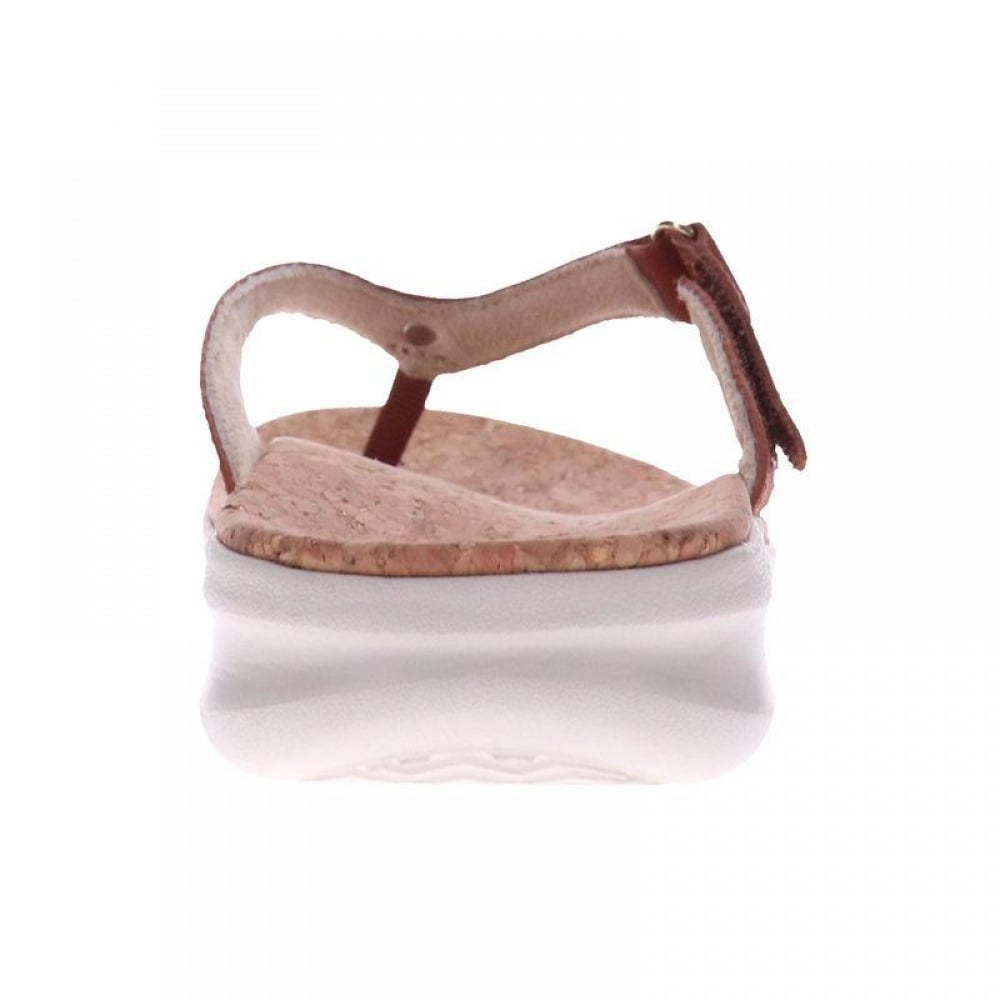 Revere Napoli Flip Flop - Women's - Cognac - Rear