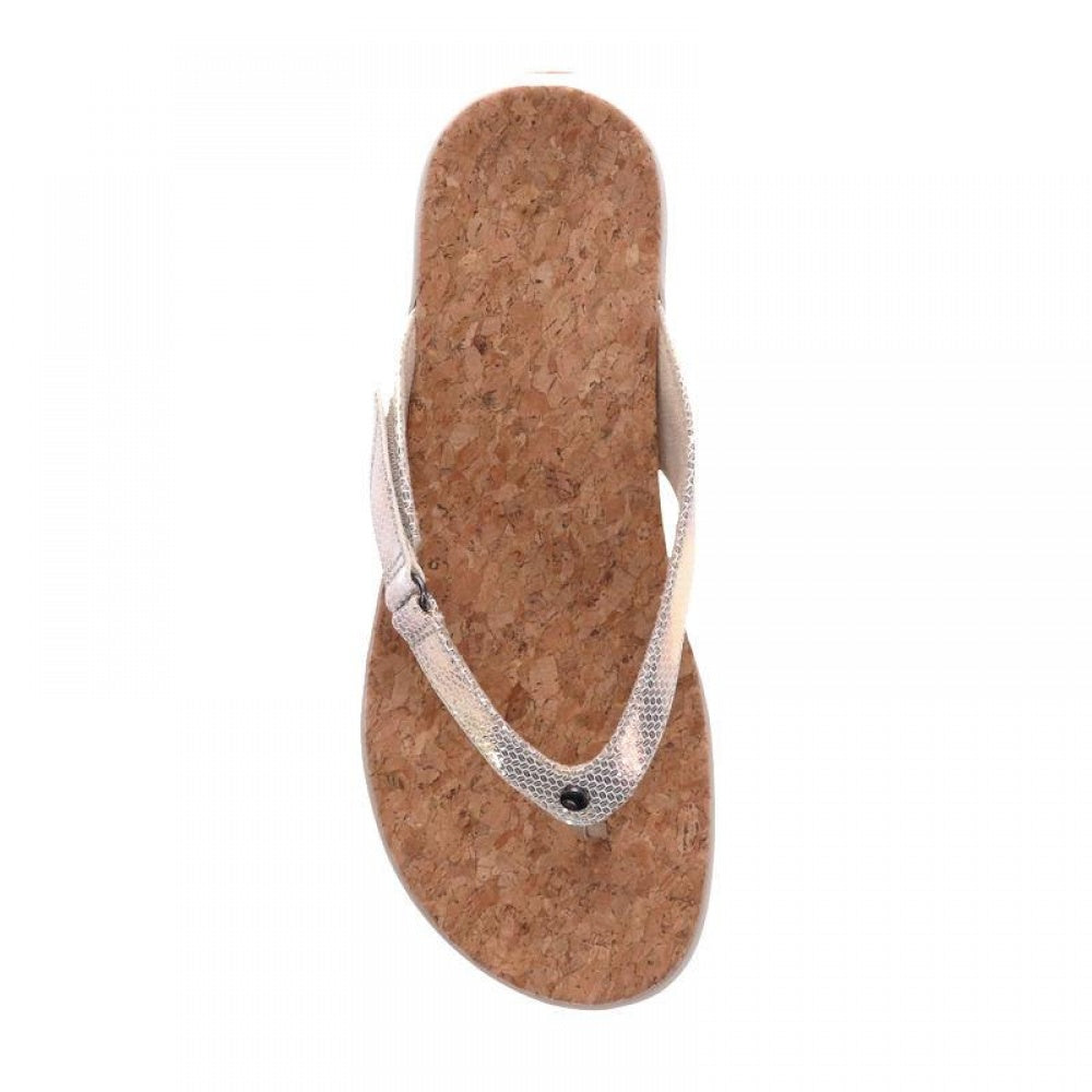 Revere Napoli Flip Flop - Women's - Metallic Interest - Overhead