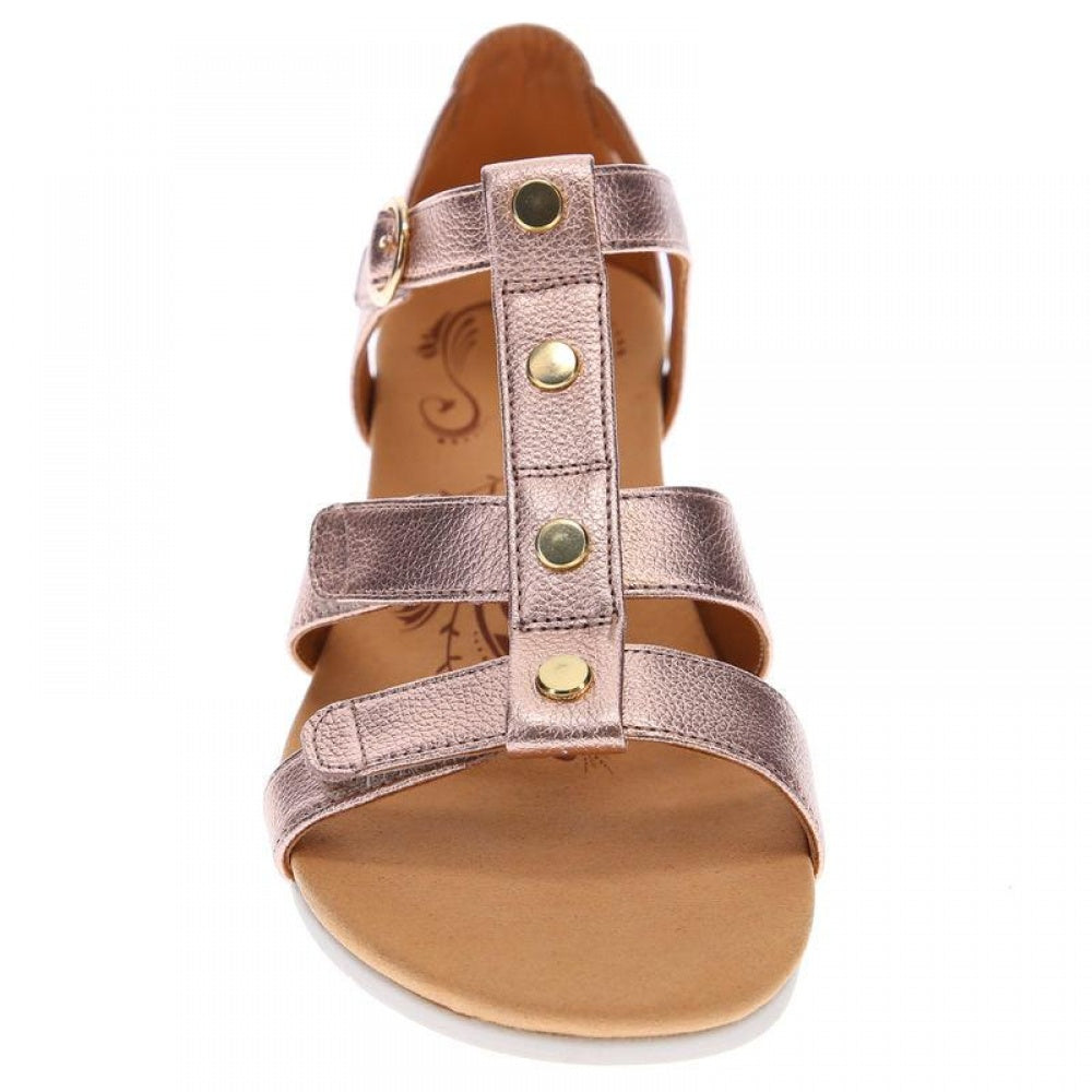 Revere Nassau Closed Heel Wedge - Women's - Rose - Front
