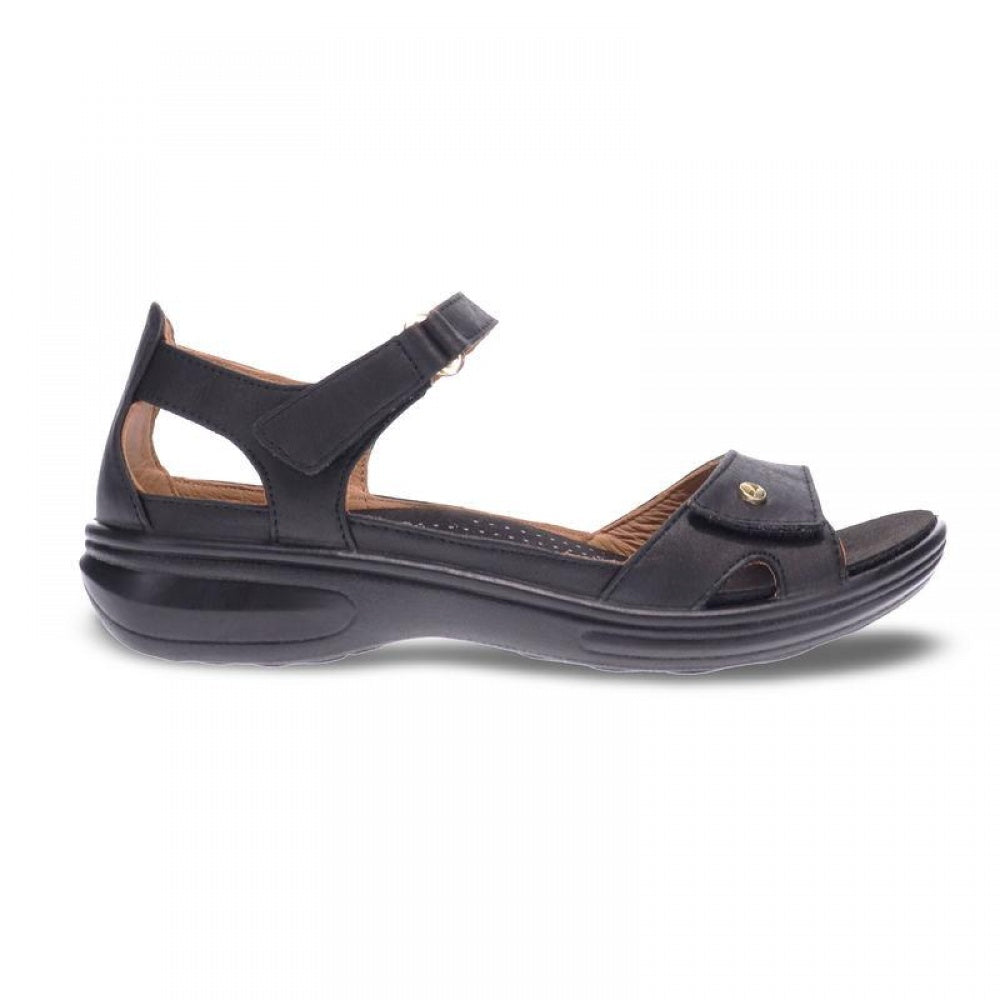 Revere Portofino Closed Heel Sandal - Women's - Onyx - Side