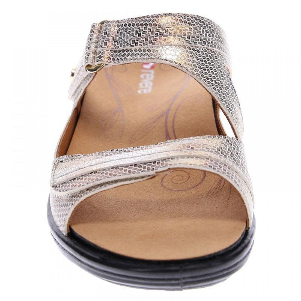Revere Rio Slide Sandal - Women's - Metallic Interest - Front