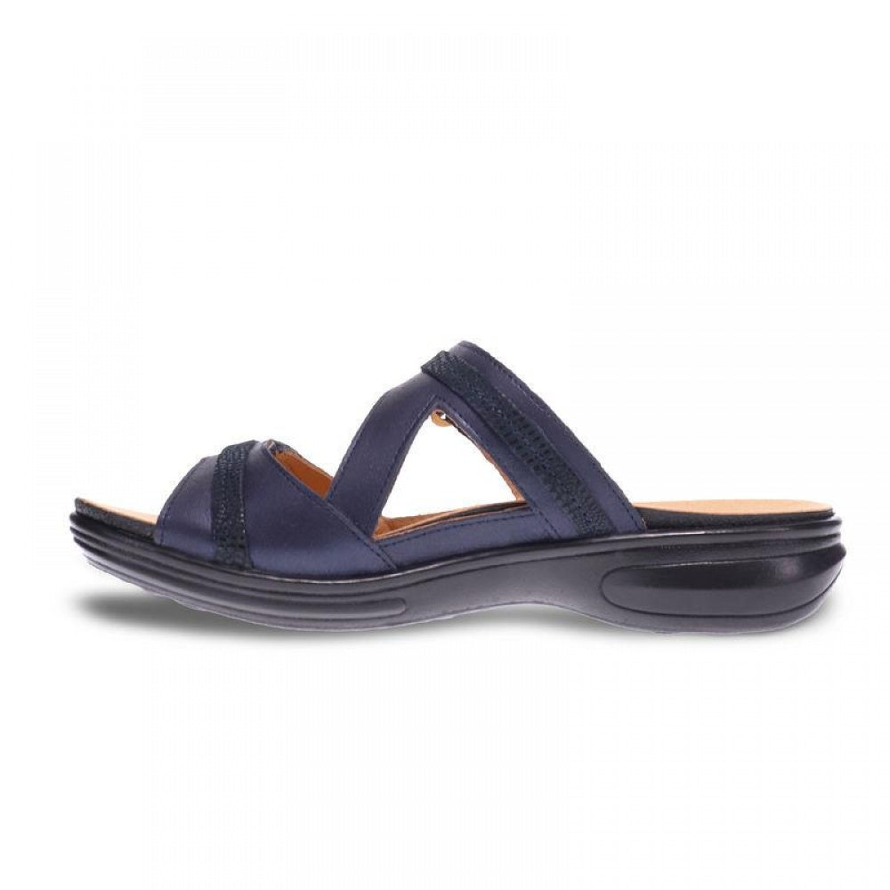 Revere Rio - Women's Adjustable Slide - sandal Navy Lizard
