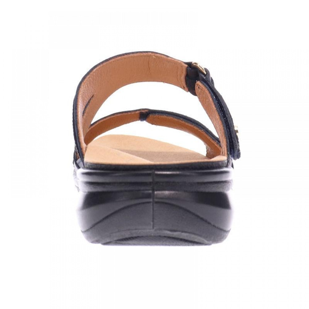 Revere Rio - Women's Adjustable Slide - sandal Navy Lizard