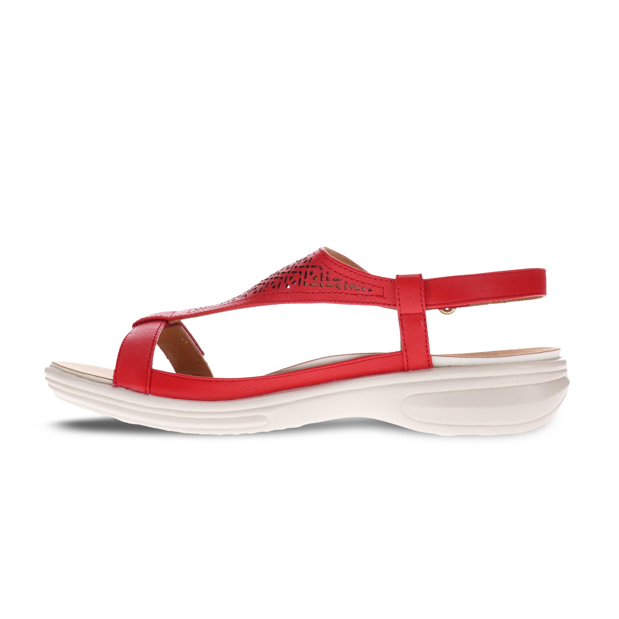 Revere Santa Fe Back Back Strap Sandals - Women's - Red - Side 2
