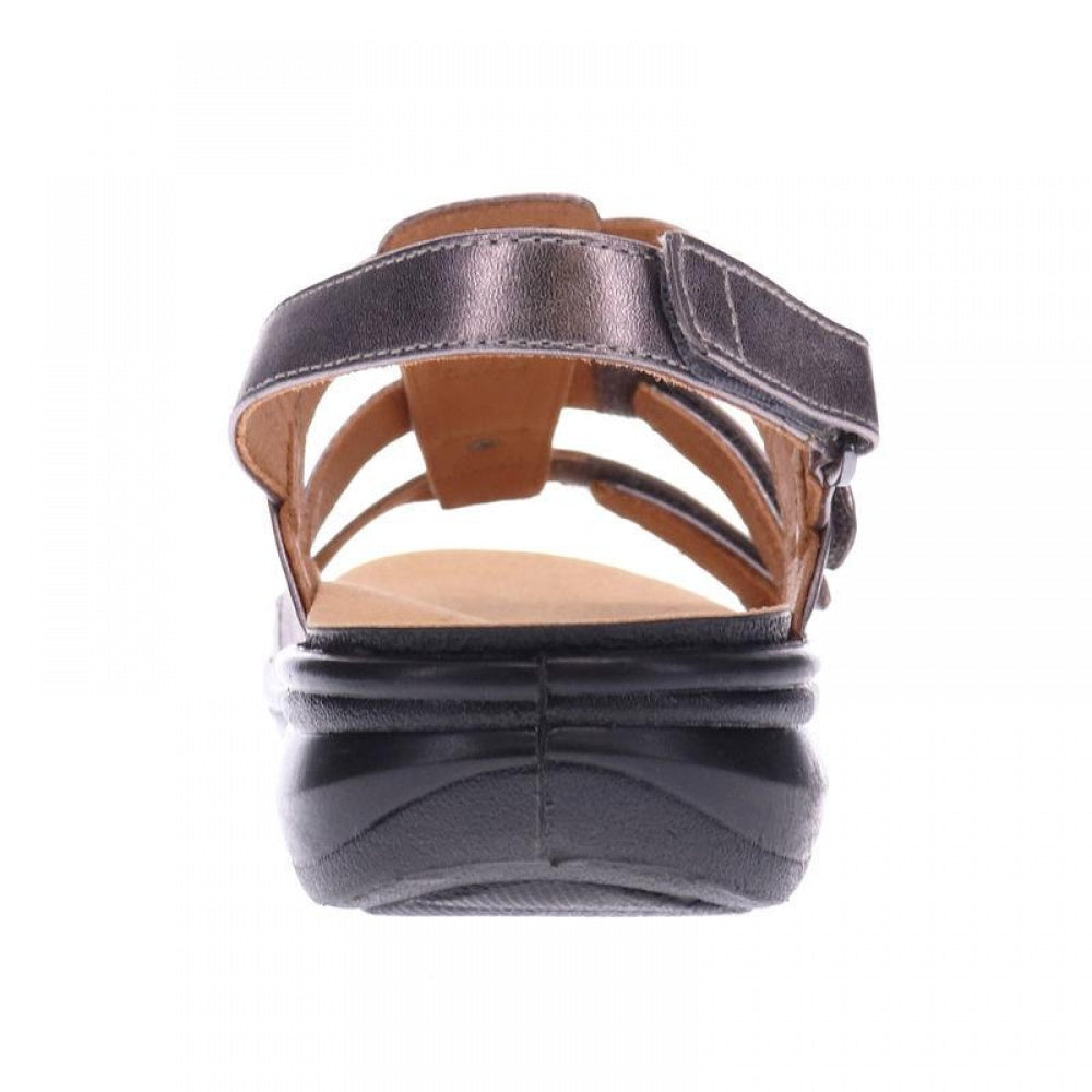 Revere Toledo Backstrap Sandal - Women's - Gunmetal - Rear