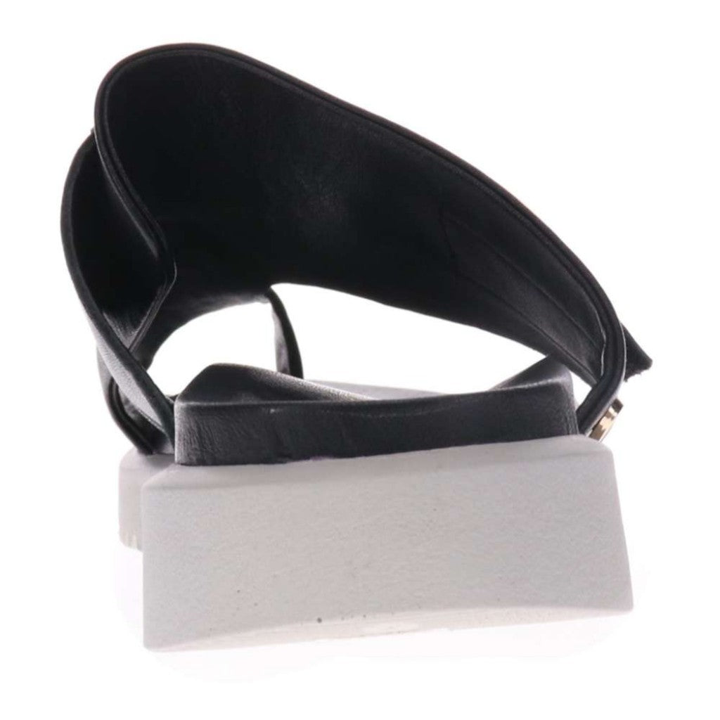 Revere Biscay Supportive Toe-Post Women's Sandal - Black - Product View - 4