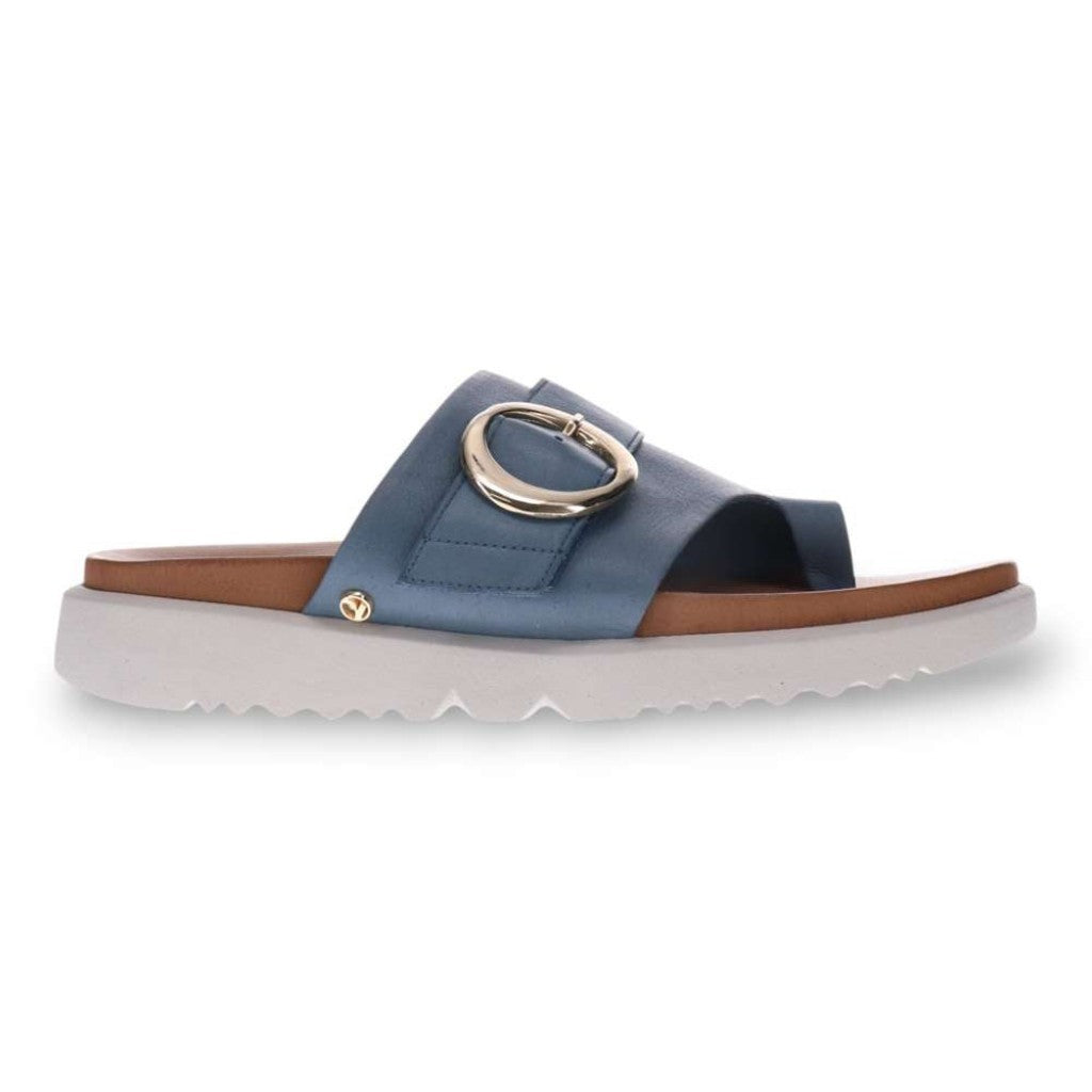 Revere Biscay Supportive Toe-Post Women's Sandal - Blue - Product View - 2