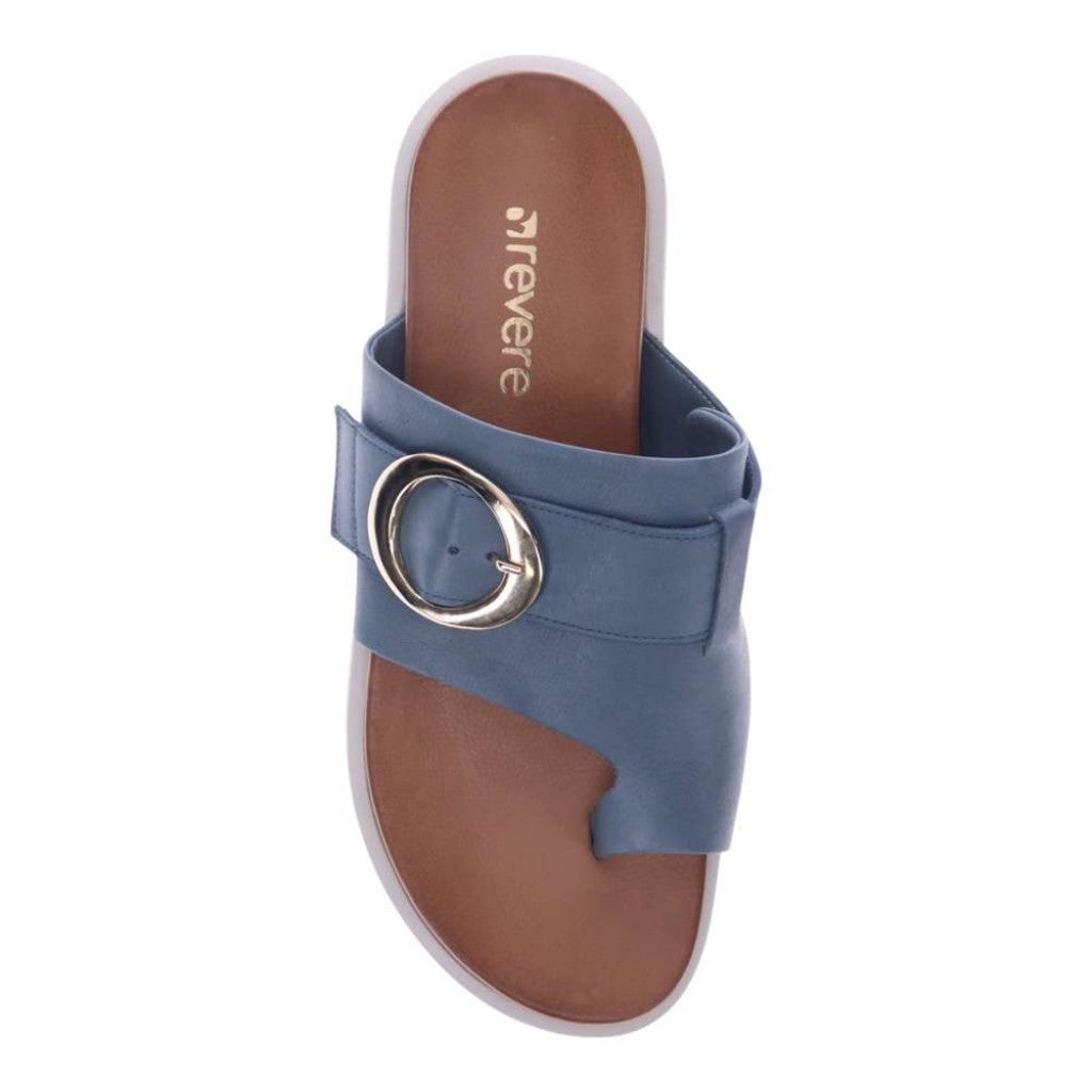 Revere Biscay Supportive Toe-Post Women's Sandal - Blue - Product View - 4