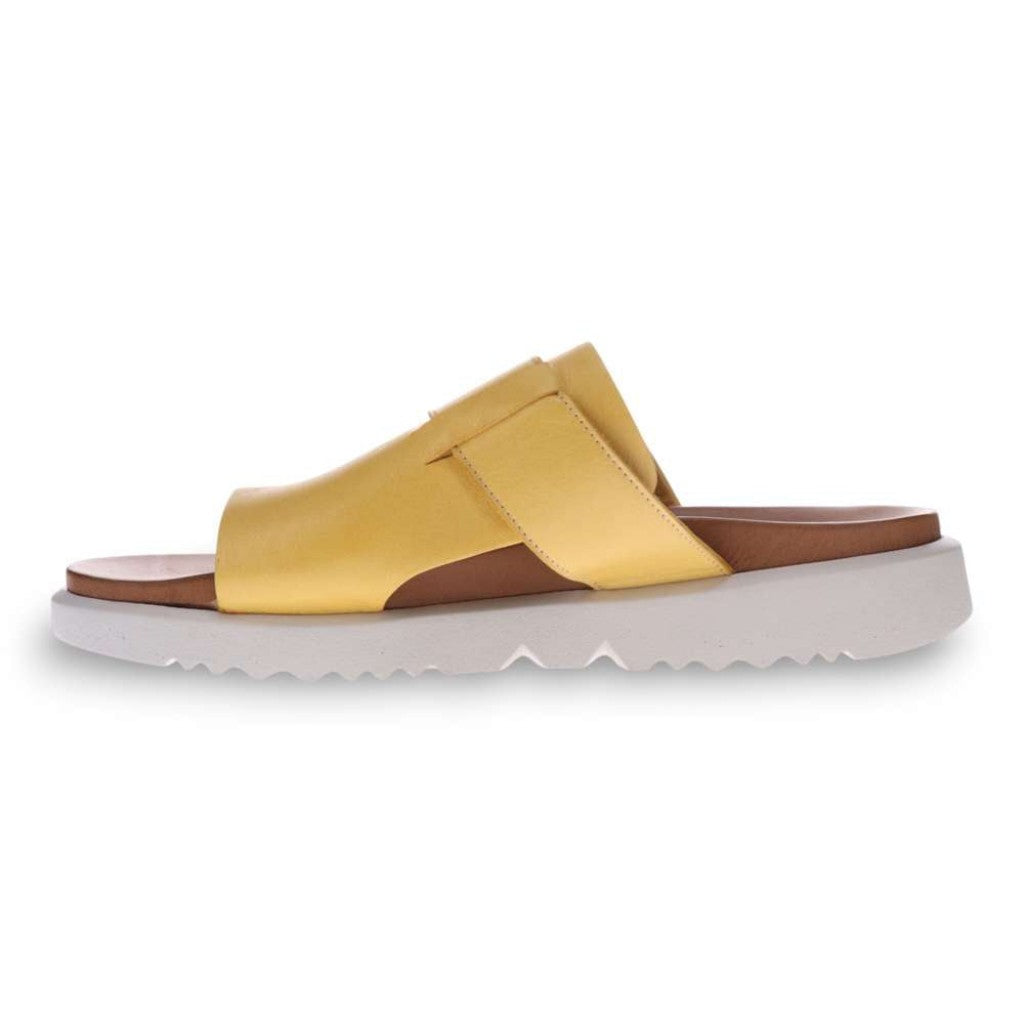 Revere Biscay Supportive Toe-Post Women's Sandal - Yellow - Product View - 3