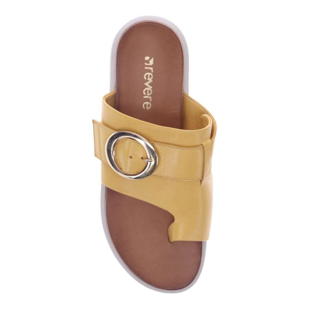 Revere Biscay Supportive Toe-Post Women's Sandal - Yellow - Product View - 4