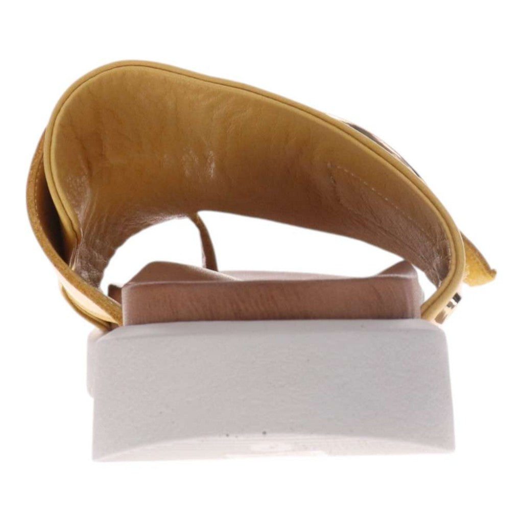 Revere Biscay Supportive Toe-Post Women's Sandal - Yellow - Product View - 6